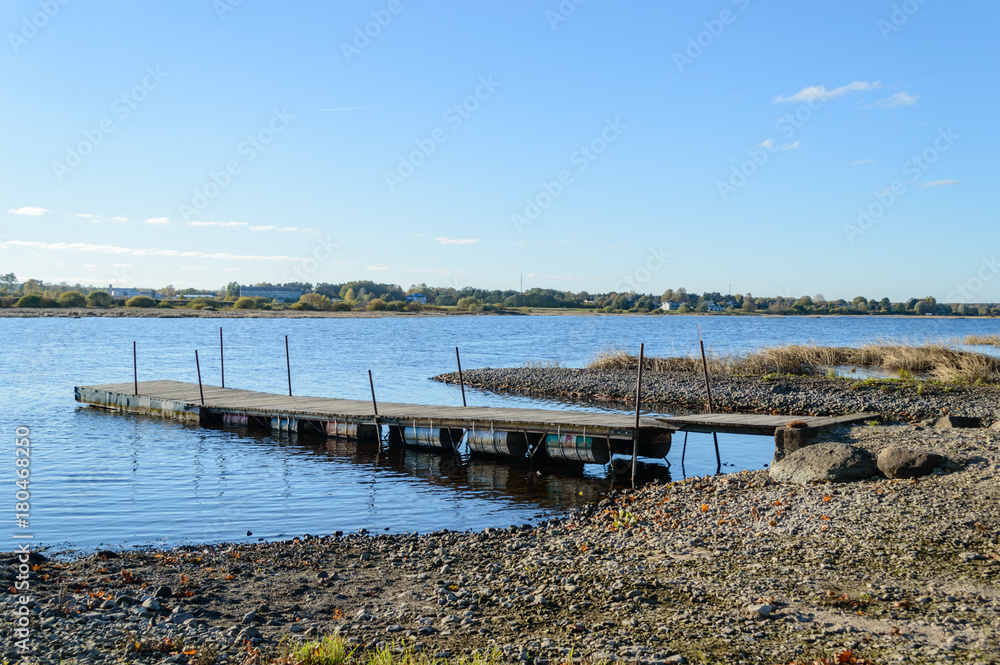 scenic wetlands with country lake or river in summer scenic wetlands with country lake or river in summer