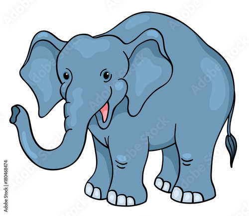 Cute cartoon elephant