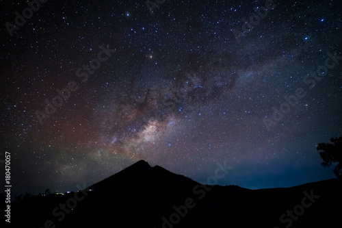 Night Sky Milky Way Mount Rinjani Lombok Indonesia