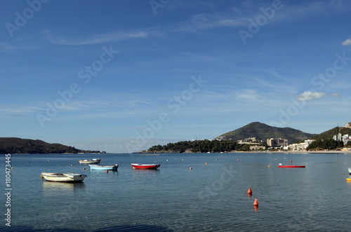 Obraz na płótnie Bucht bei Budva w salonie