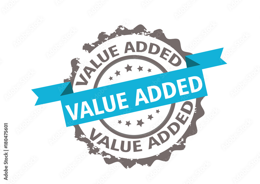 Value added stamp. Sign.Vector design Value added stamp. Sign.Vector design