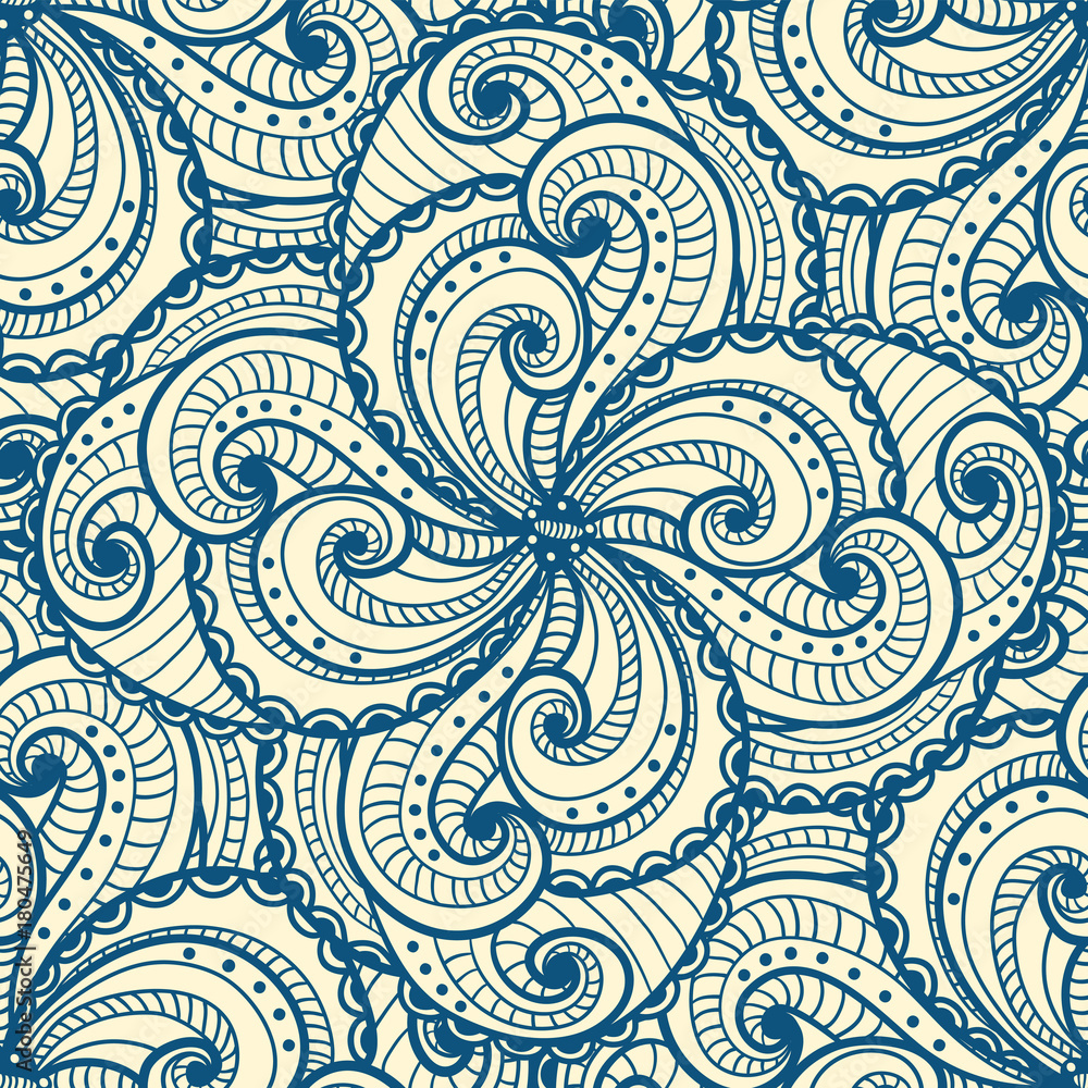 Floral beautiful seamless pattern on yellow. Floral beautiful seamless pattern on yellow.