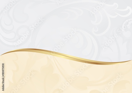 vintage background with abstract plant motif