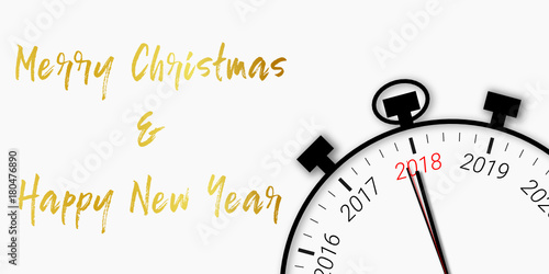 Merry Christmas and happy New Year 2018 countdown - crhonometer