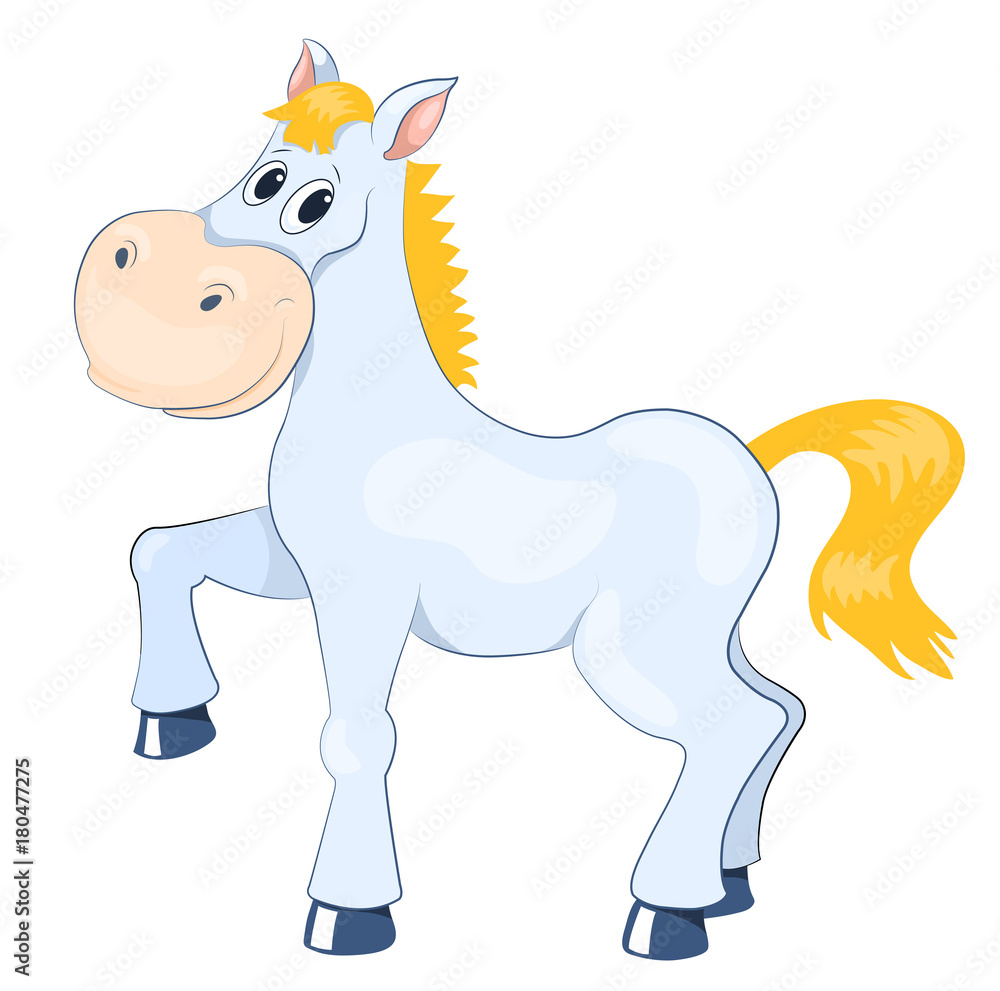 White mad horse White mad horse