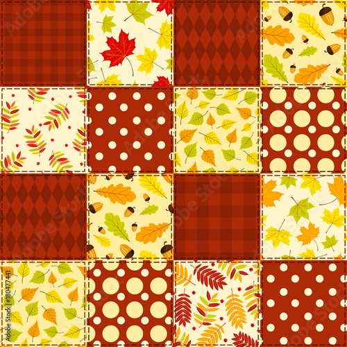 Red autumn pattern.