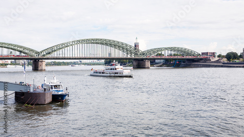 Hohenzollern Bridge over Rhine river in Cologne © vvoe