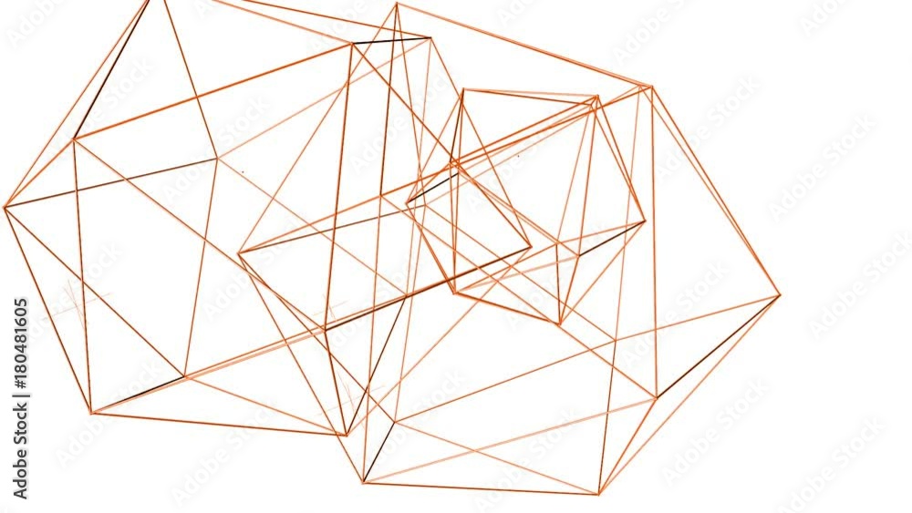 Abstract orange waving 3D grid or mesh of pulsating geometric objects. Use as abstract futuristic background. Orange geometric vibrating environment or pulsating math or chemical background Abstract orange waving 3D grid or mesh of pulsating geometric objects. Use as abstract futuristic background. Orange geometric vibrating environment or pulsating math or chemical background