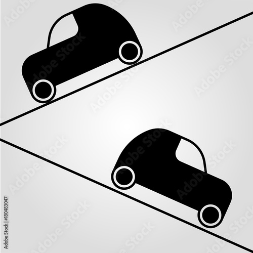 Movement of cars vector illustration