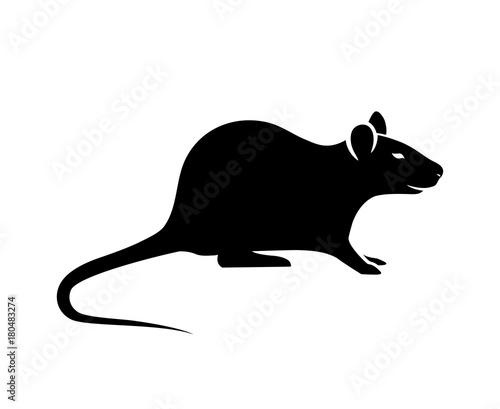 Mouse Silhouette Vector