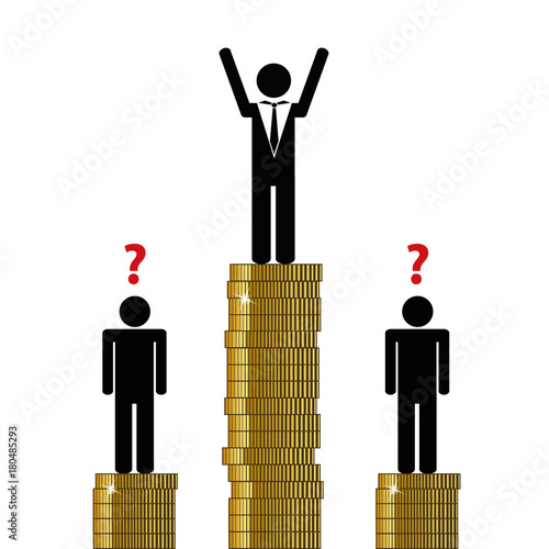 große gehaltsdifferenzen piktogramm