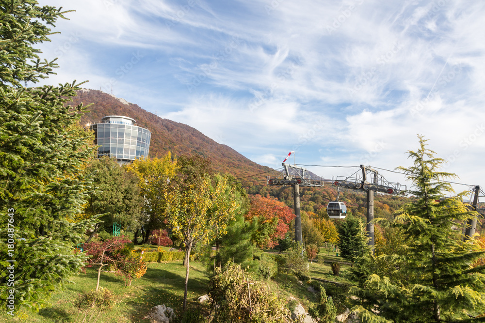 Fototapeta premium Dajti mountain in Tirana, Albania