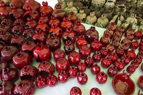 Souvenirs from Armenia with pomegranate motif photo