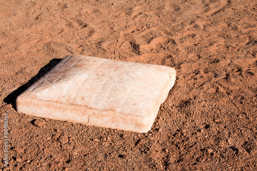 Photography White, square base in the dirt