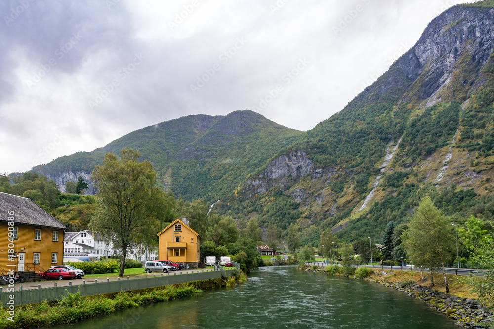 Village of Flam in Norway