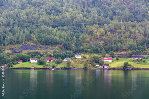 On the road to the village of Flam in Norway