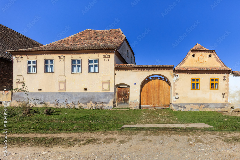 traditional house in Viscri village, Romania