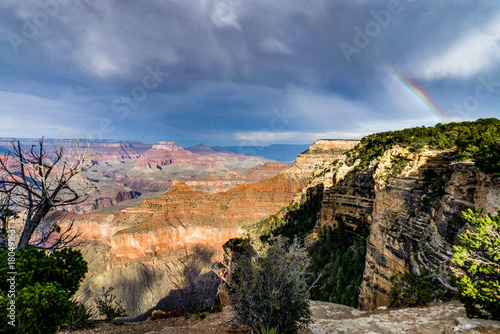 View across Grand Canyon South Rim Arizona