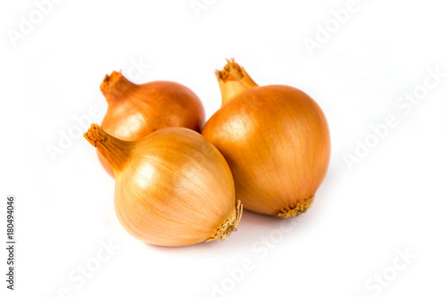 Wallpaper Mural Onions on the white background. Natural treatment of flu Torontodigital.ca