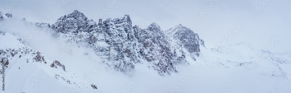 Kalkkögel im Winter vom Hoadl (2.340m) aus gesehen