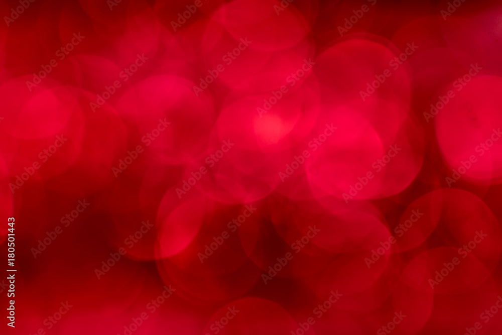Defocured abstract red bokeh background. Nice background for Christmas or romantic project.
