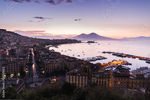 Beautiful Sunrise in Naples, Italy, October 2017 photo