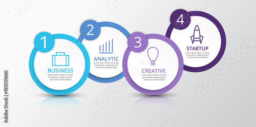 Vector infographic elements for presentation