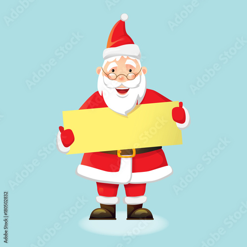 Santa Claus holding poster © Visual Content