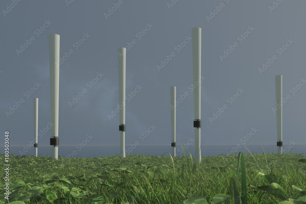 Bladeless Wind Turbine 3d