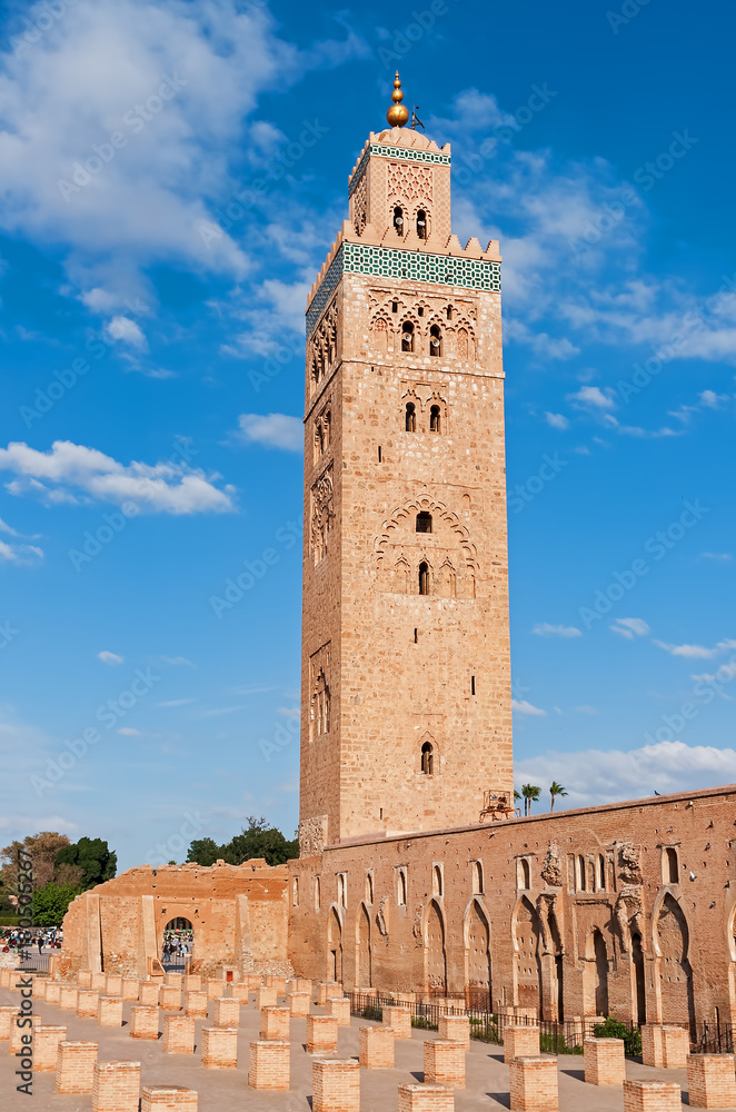 Minaret of the Koutoubia Mosque - Marrakesh, Morocco