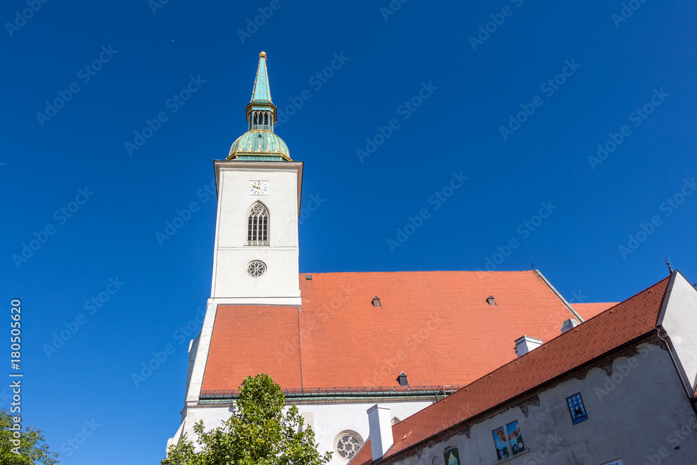 St. Martin's cathedral in the old town of Bratislava