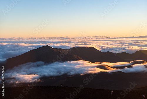 Sunrise at the Haleakala summit, Maui, Hawaii