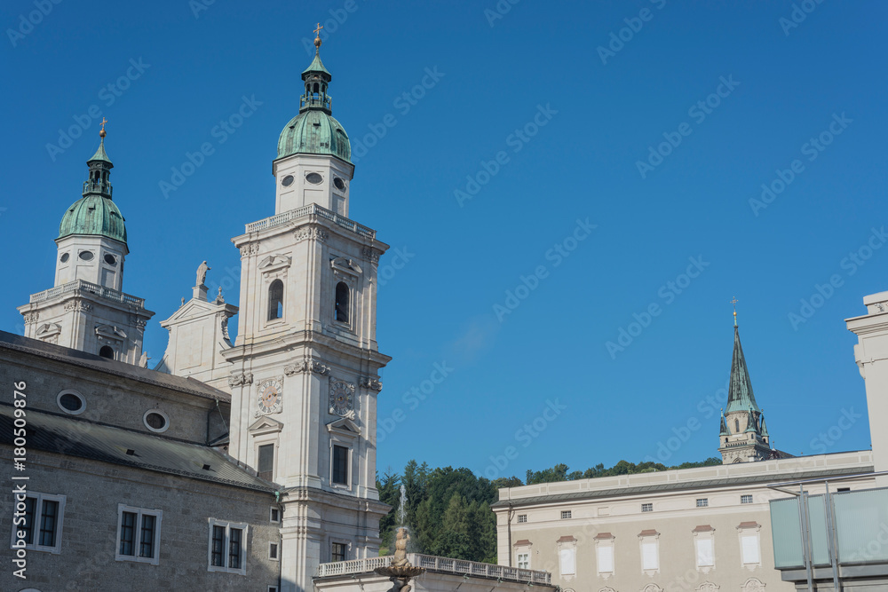 The Salzburg Cathedral (Salzburger Dom) in Salzburg, Austria