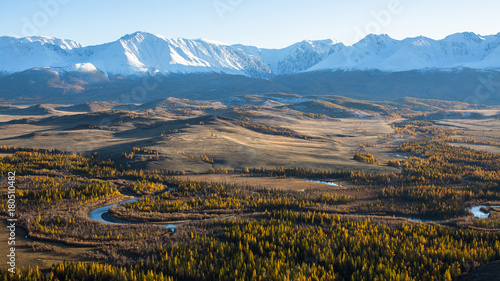 Valley and Mountain, Altai mountains, Chuya ridge, West Siberia, Russia. © De Visu