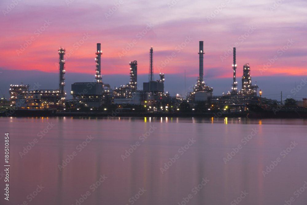 Fototapeta premium Oil Industry - refinery factory