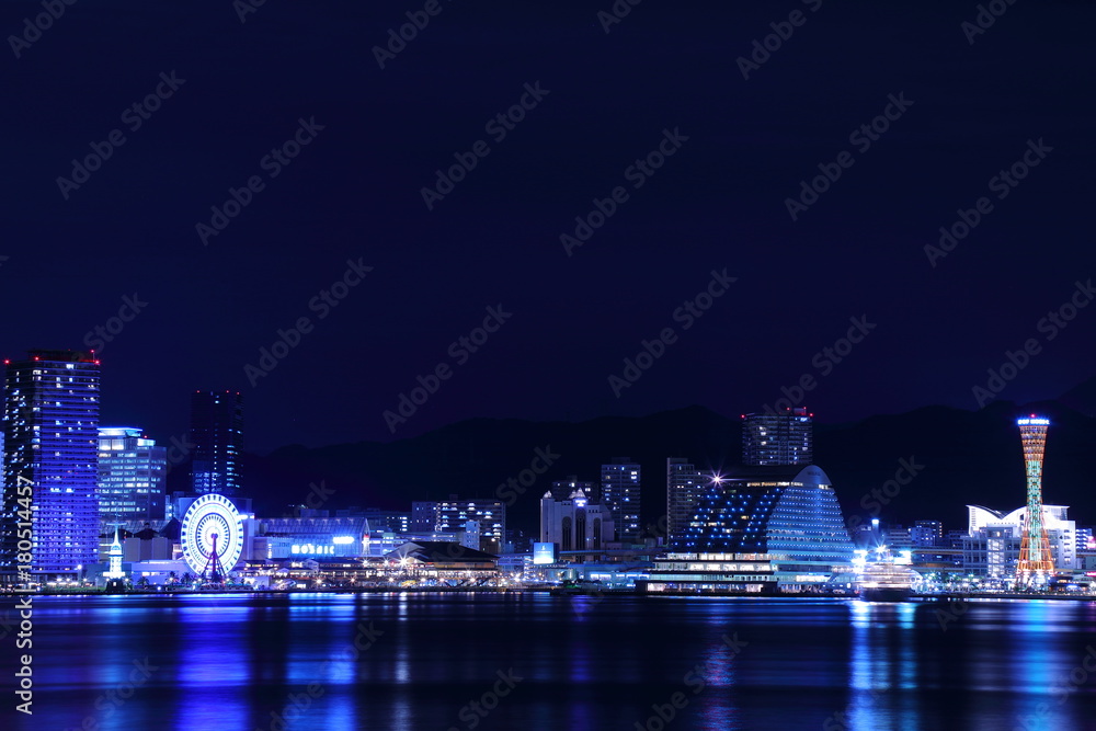 Naklejka premium Kobe night view