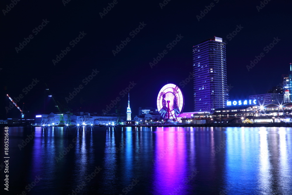 Naklejka premium Kobe night view