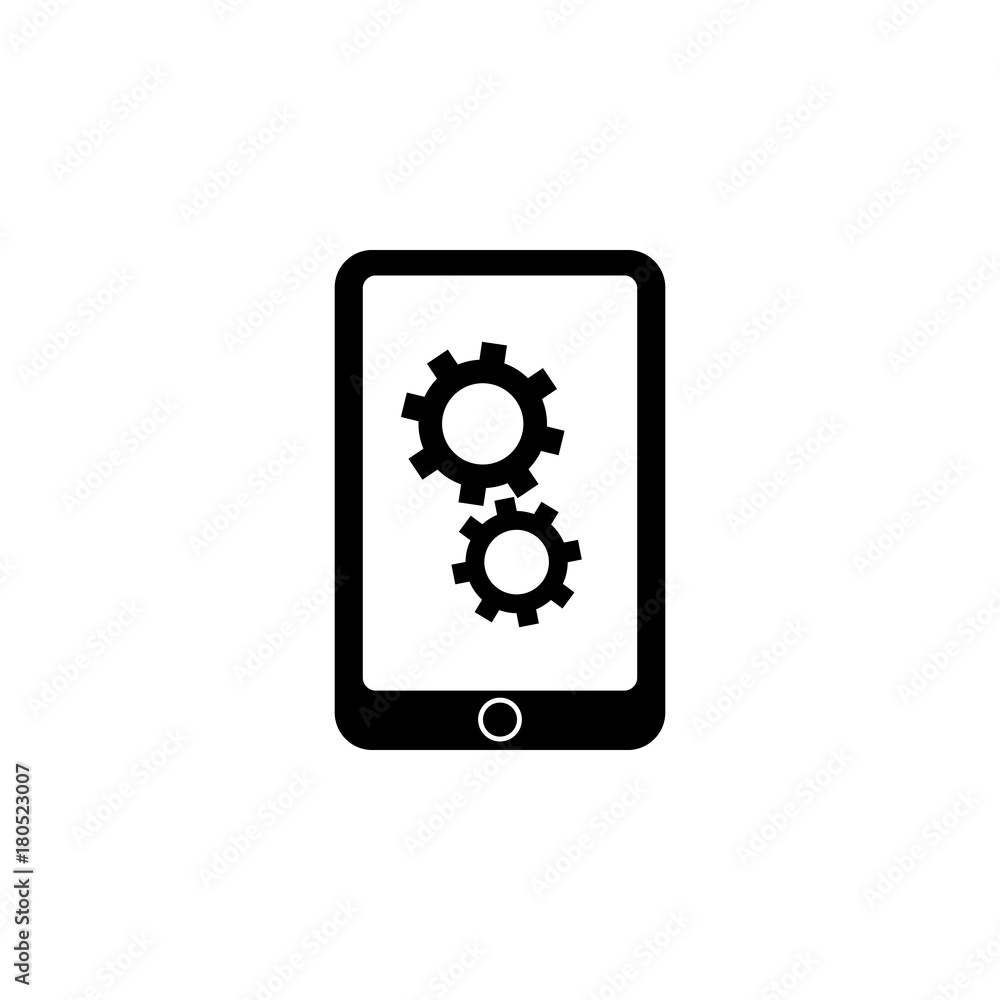 Smartphone application concept design icon Smartphone application concept design icon