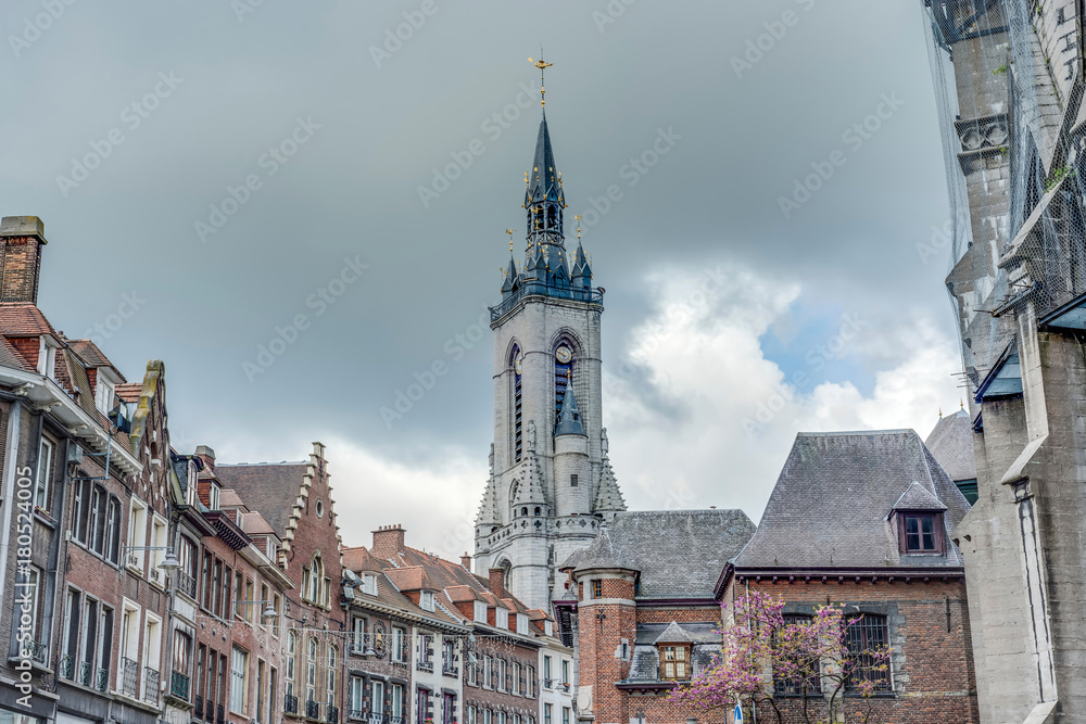 The belfry (French: beffroi) of Tournai, Belgium