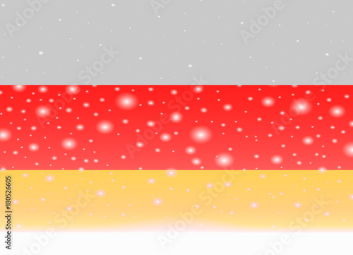 south ossetia flag on christmas background