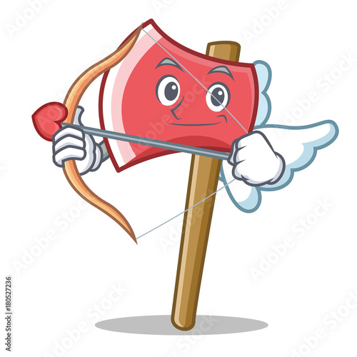 Cupid axe character cartoon style