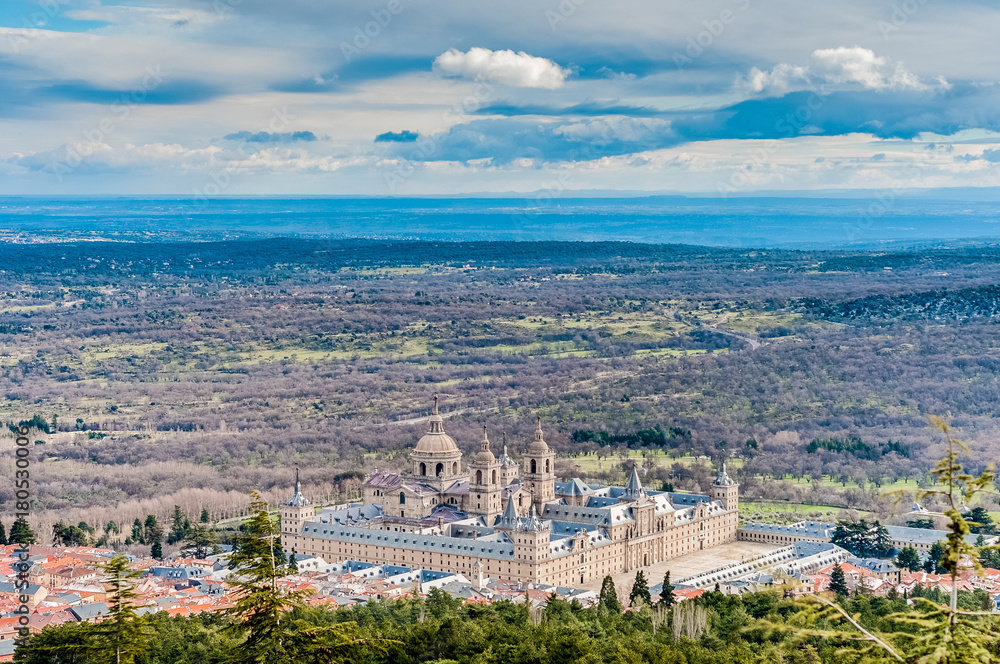 El Escorial monastery near Madrid, Spain.