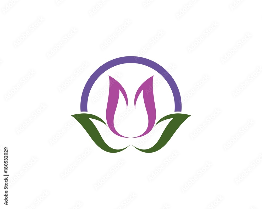Lotus flowers design logo Template icon Lotus flowers design logo Template icon