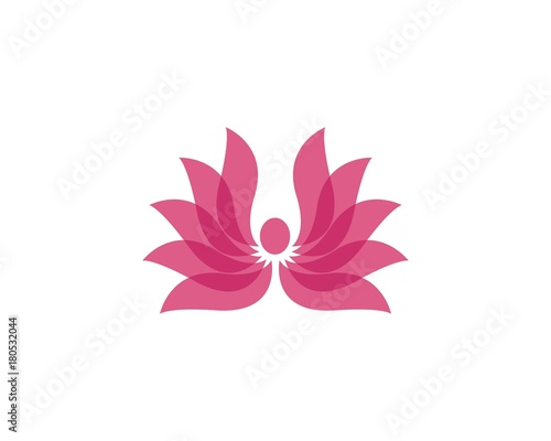  Lotus flowers design logo Template icon