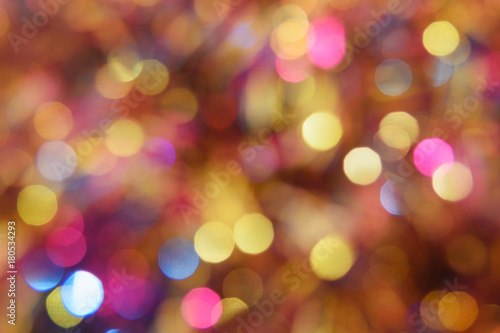 Different colors bokeh background. Christmas background texture