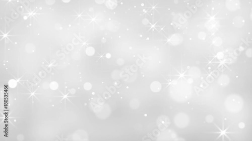Loopable White Abstract Glittering Background