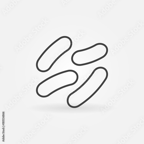 Probiotics vector line icon or symbol