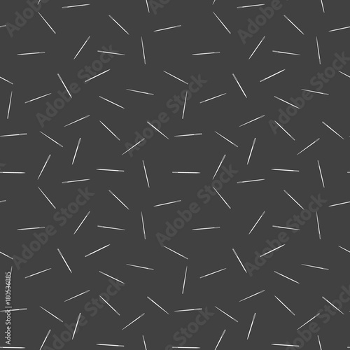 Sewing needle vector dark seamless pattern