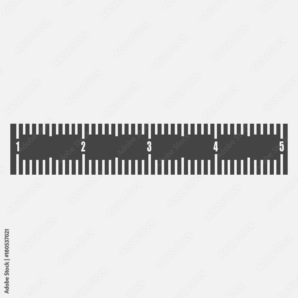 Vector icon ruler. Metric system. School measuring lance. Measuring tape. Vector icon ruler. Metric system. School measuring lance. Measuring tape.