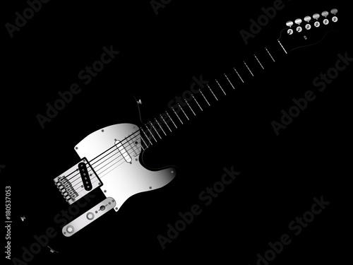 Black Guitar Background